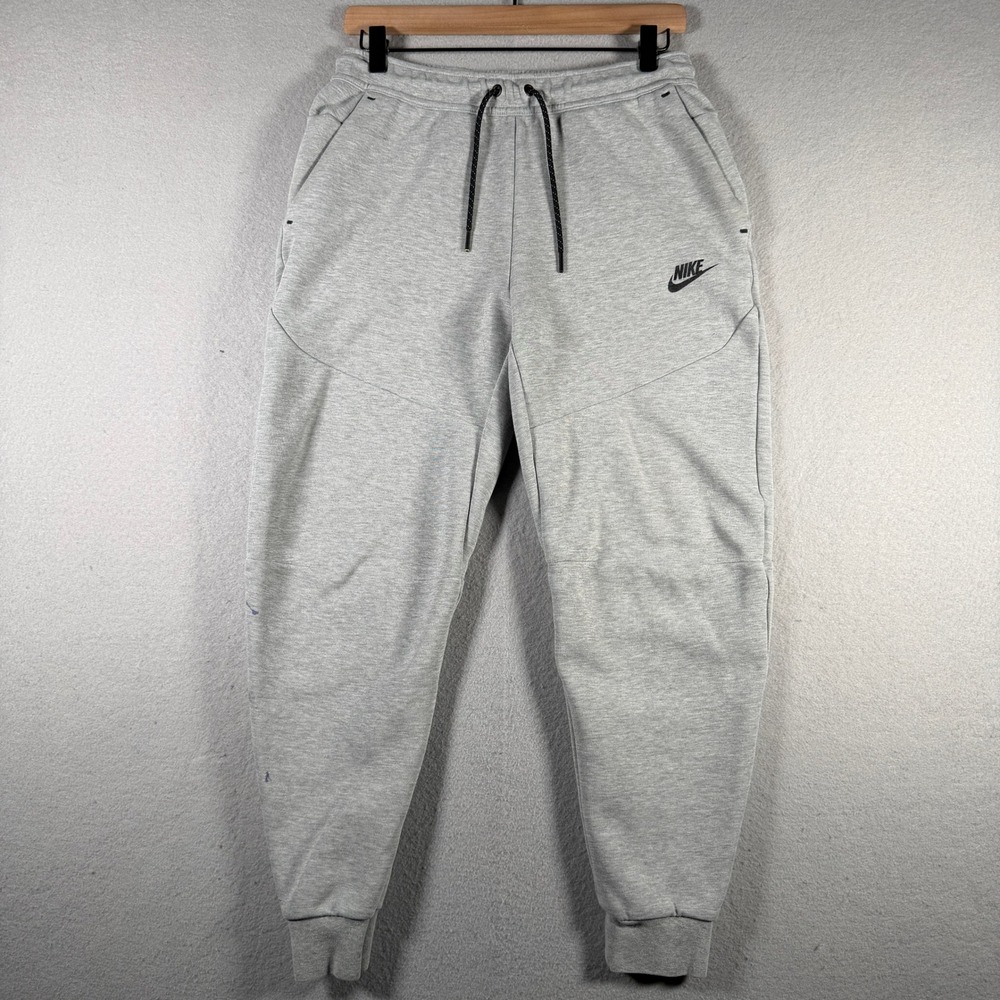 Nike Mens Tech Fleece Joggers Dark Grey Heather CU4495-063 Size Small